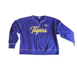 LSU Tigers Crop Sweatshirt